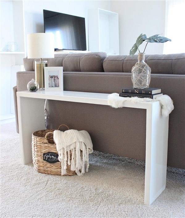 DIY Wood Console Table