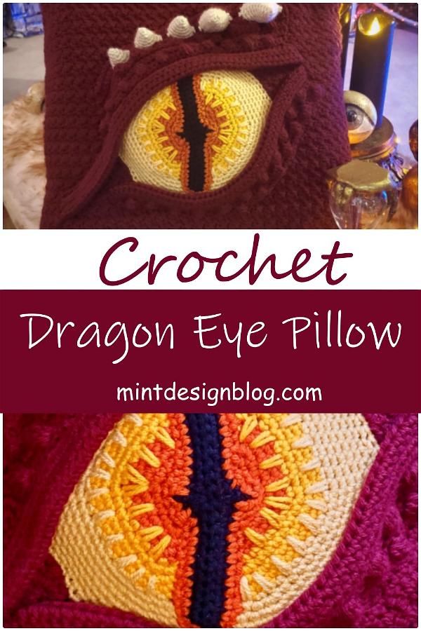 Dragon Eye Pillow Crochet Pattern