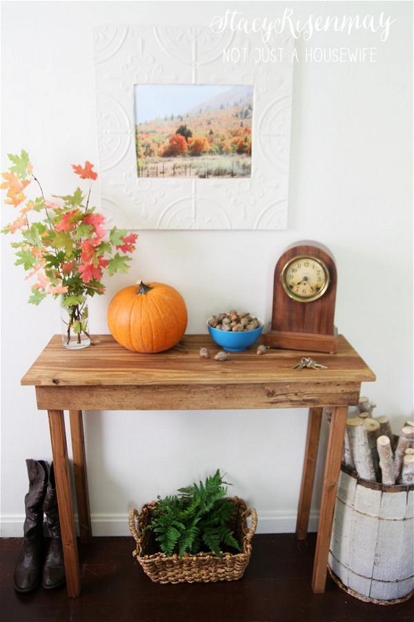 How To Build A Simple Entryway Table