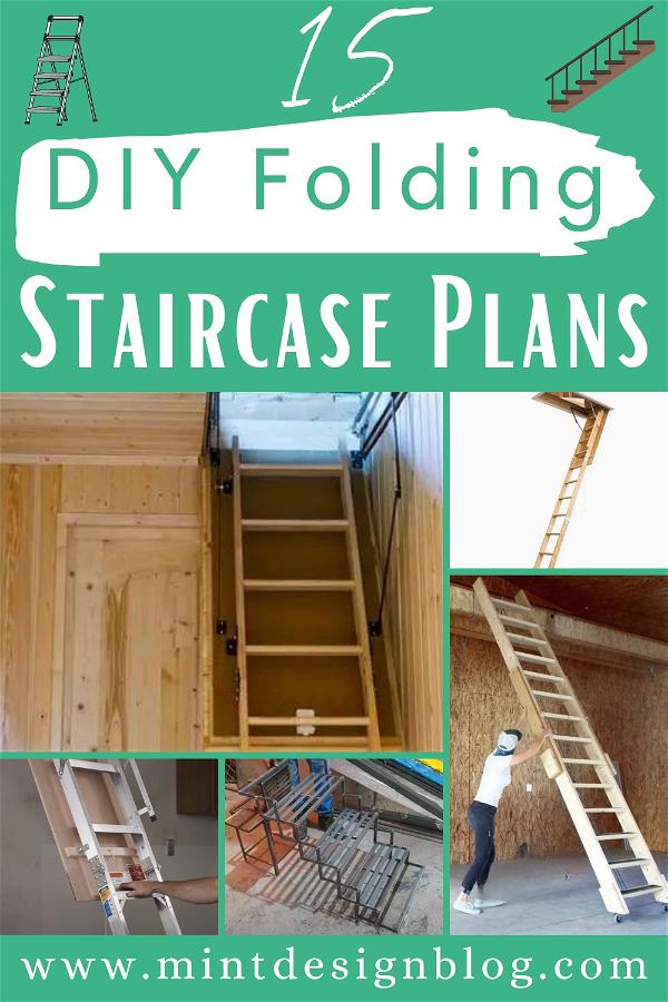 DIY Folding Staircase Plans
