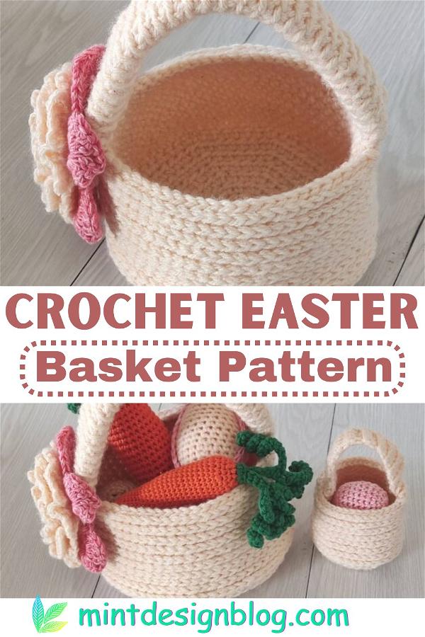 Crochet Easter Basket Pattern