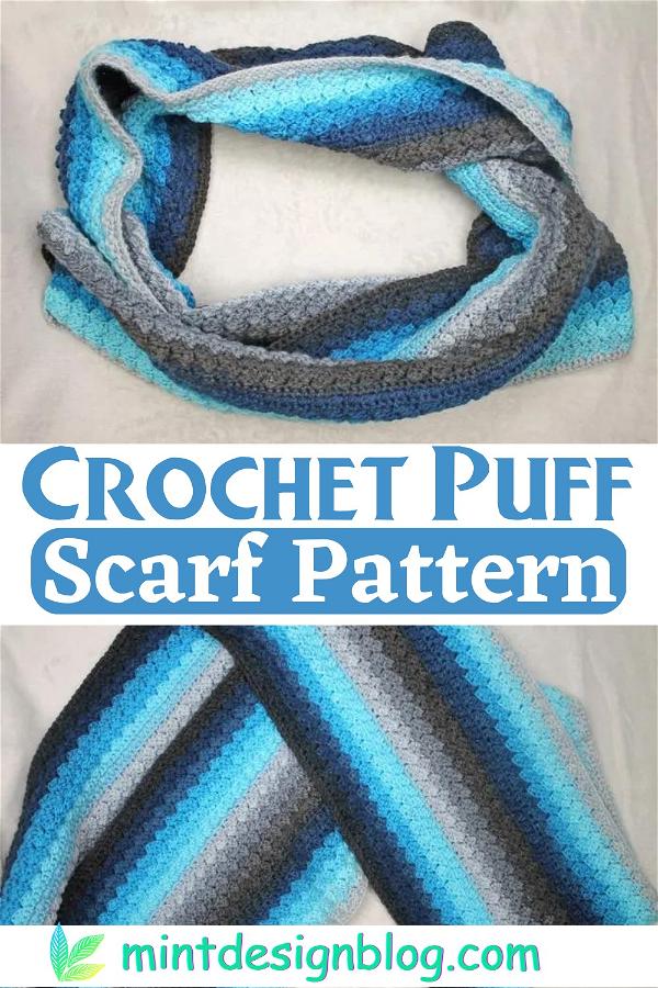 Crochet Puff Scarf Pattern