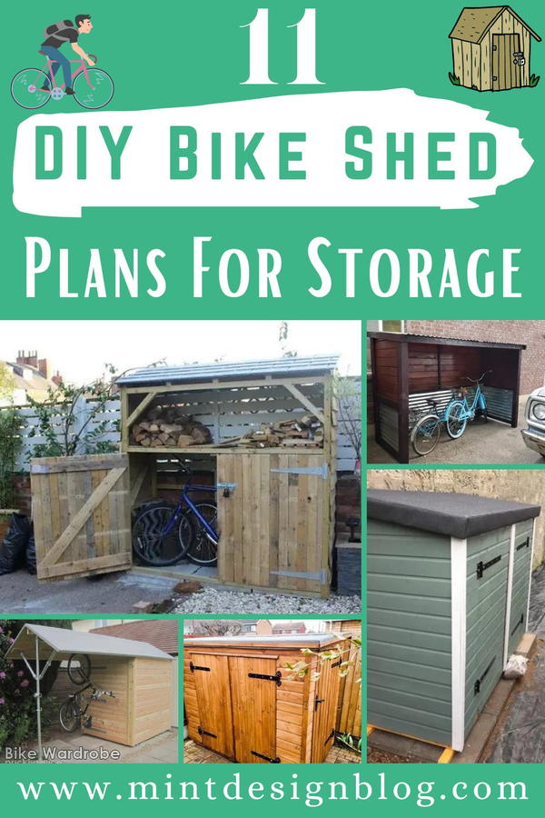 DIY Bike Shed Plans For Storage