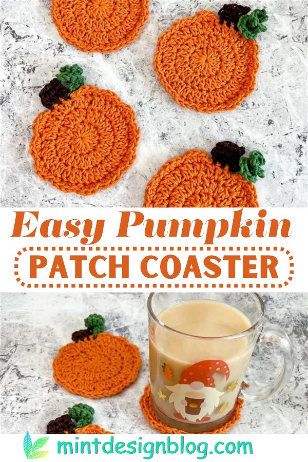 Easy Pumpkin Patch Coaster