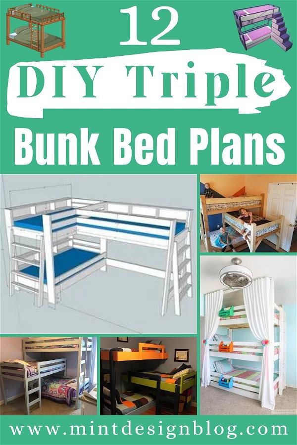 DIY Triple Bunk Bed Plans