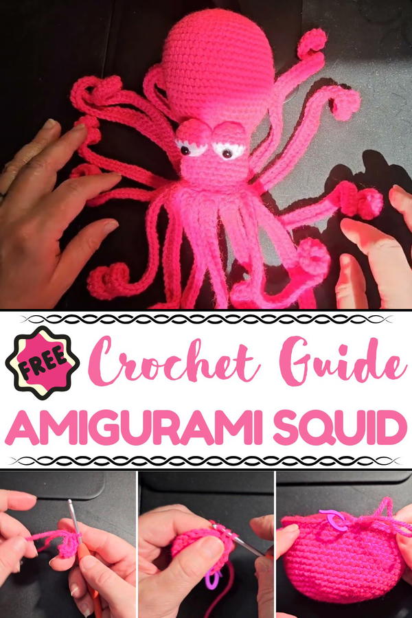 Crochet Amigurami Squid Pattern
