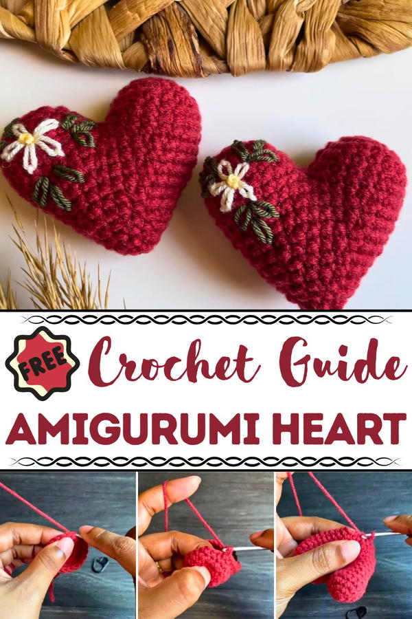 Crochet Amigurumi Heart Pattern