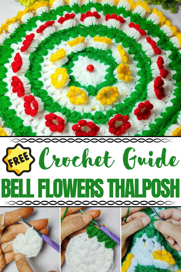 Crochet Bell Flowers Thalposh Pattern
