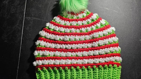 Crochet Christmas Grouchy Elf Hat Pattern