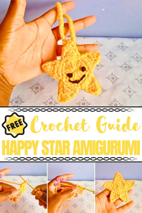 Crochet Happy Star Amigurumi Pattern