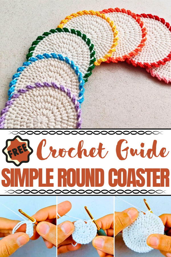 Crochet Simple Round Coaster Pattern