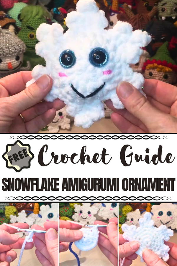 Crochet Snowflake Amigurumi Ornament Pattern