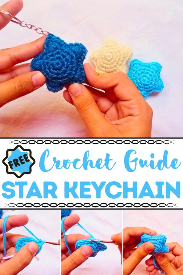Crochet Star Keychain Pattern