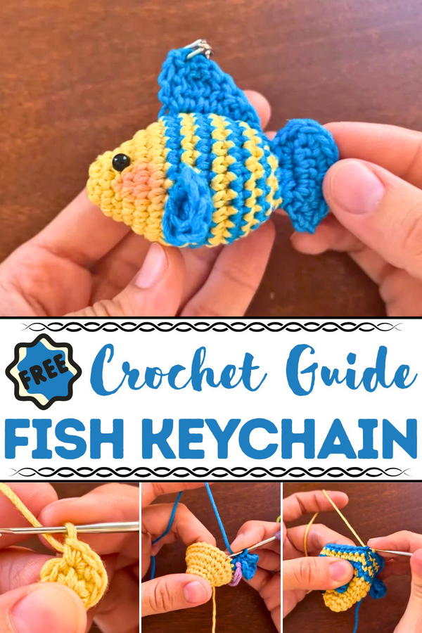 crochet Fish keychain pattern