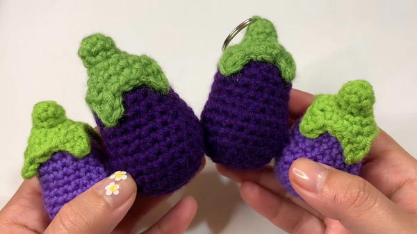 Crochet Baby Eggplant Pattern