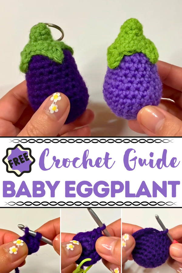 Crochet Baby Eggplant Pattern