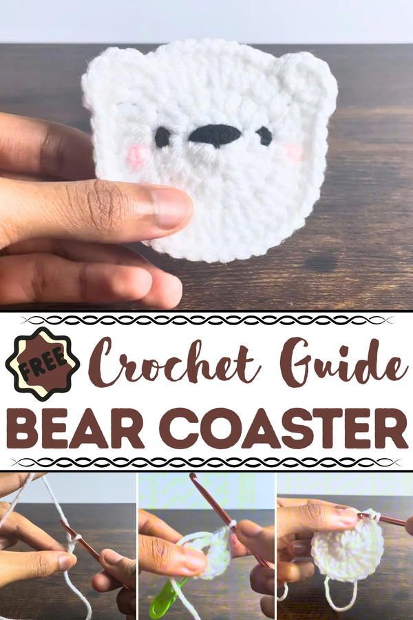 Crochet Bear Coaster Pattern