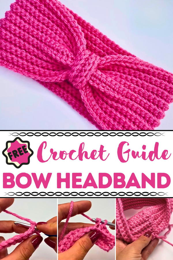 Crochet Bow Headband Pattern