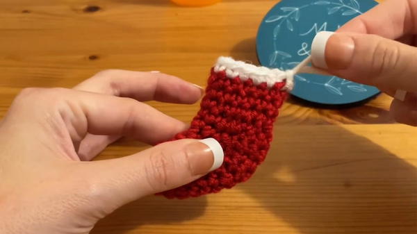 Crochet Christmas Mini Stocking Pattern