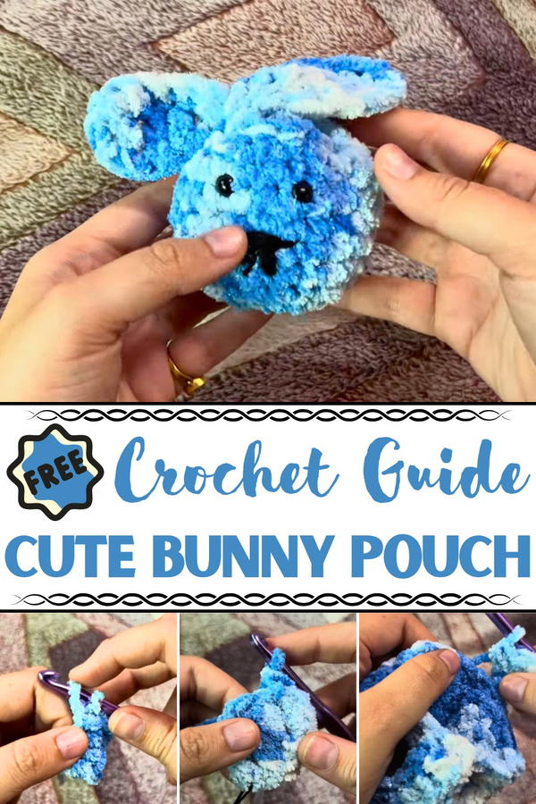 Crochet Cute Bunny Pouch Pattern