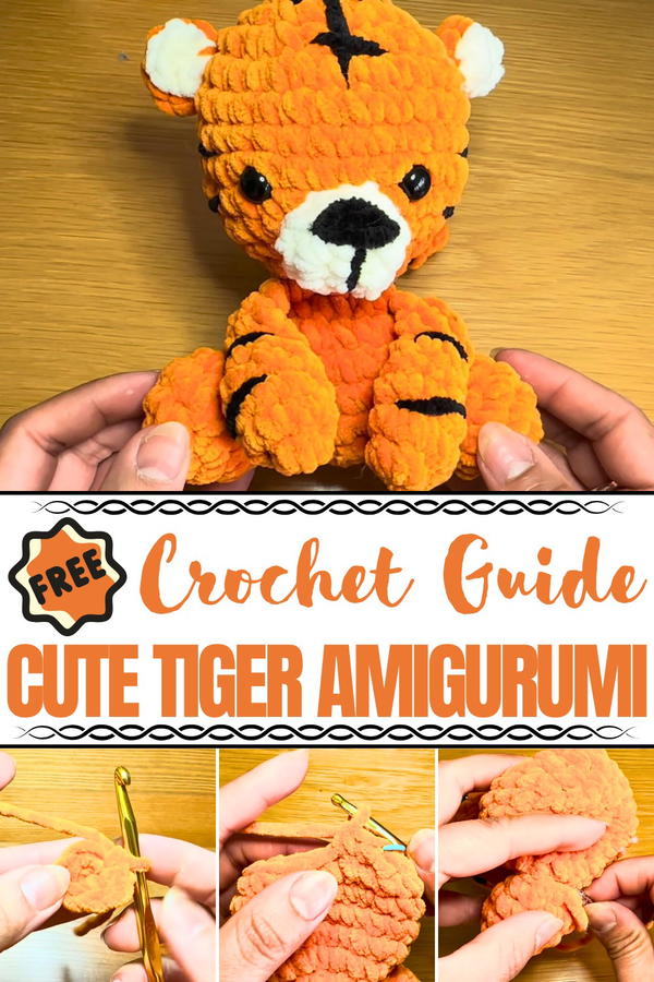 Crochet Cute Tiger Amigurumi Pattern