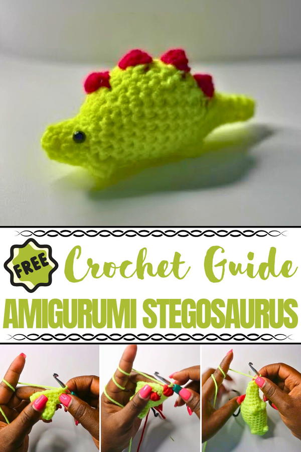 Crochet Easy Amigurumi Stegosaurus Pattern