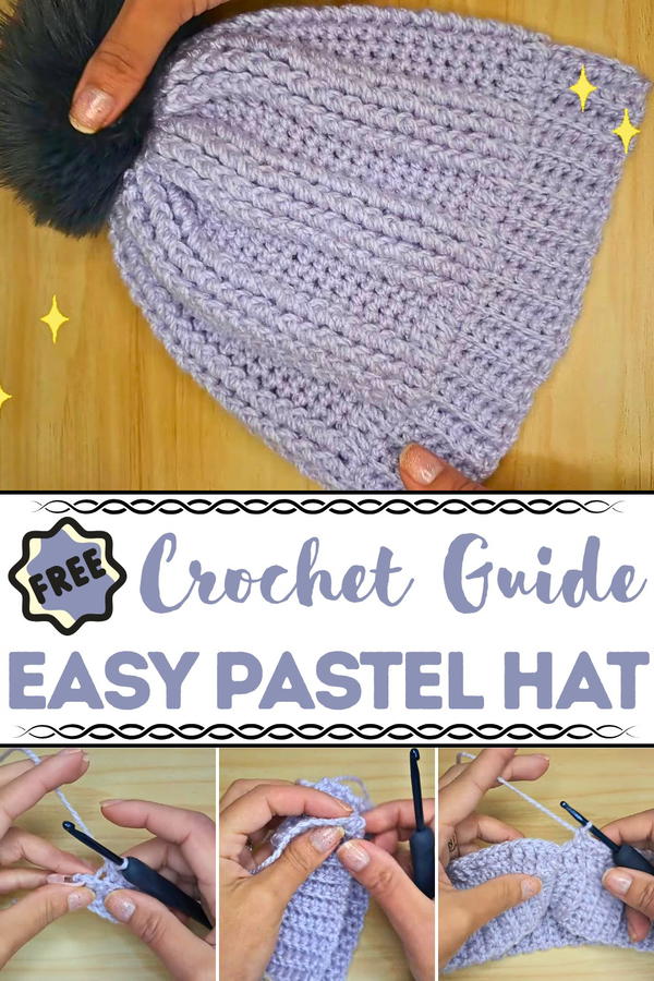Crochet Easy Pastel Hat Pattern