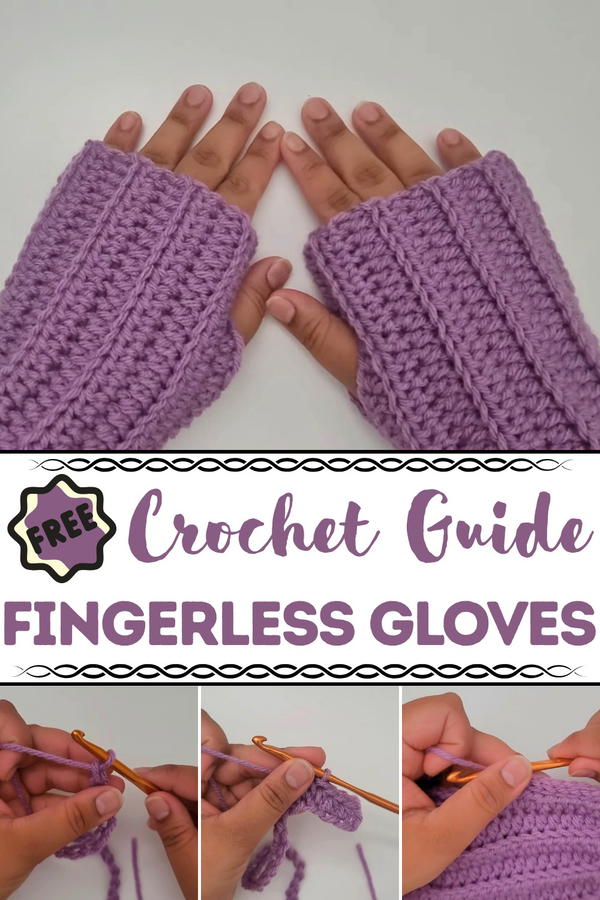 Crochet Fingerless Gloves Pattern