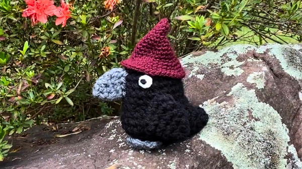 Crochet Halloween Crow Pattern