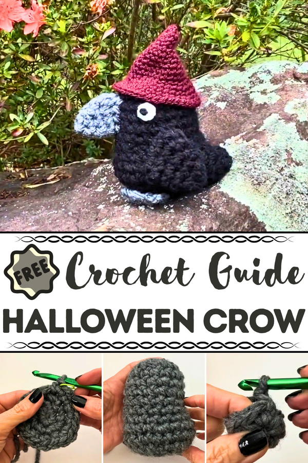 Crochet Halloween Crow Pattern