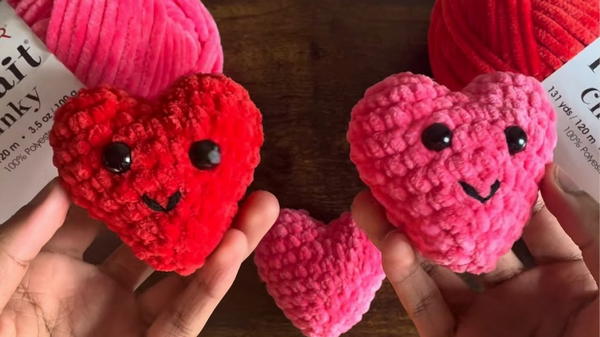 Crochet Heart Plushie Pattern