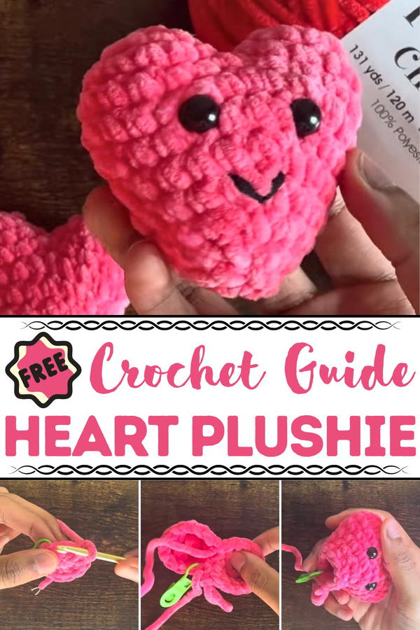 Crochet Heart Plushie Pattern