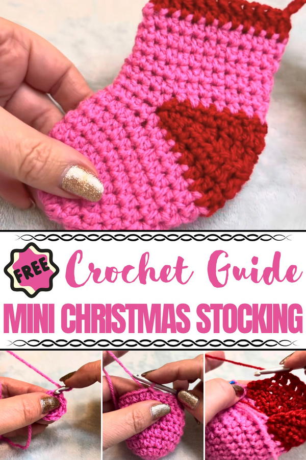 Crochet Mini Christmas Stocking Pattern