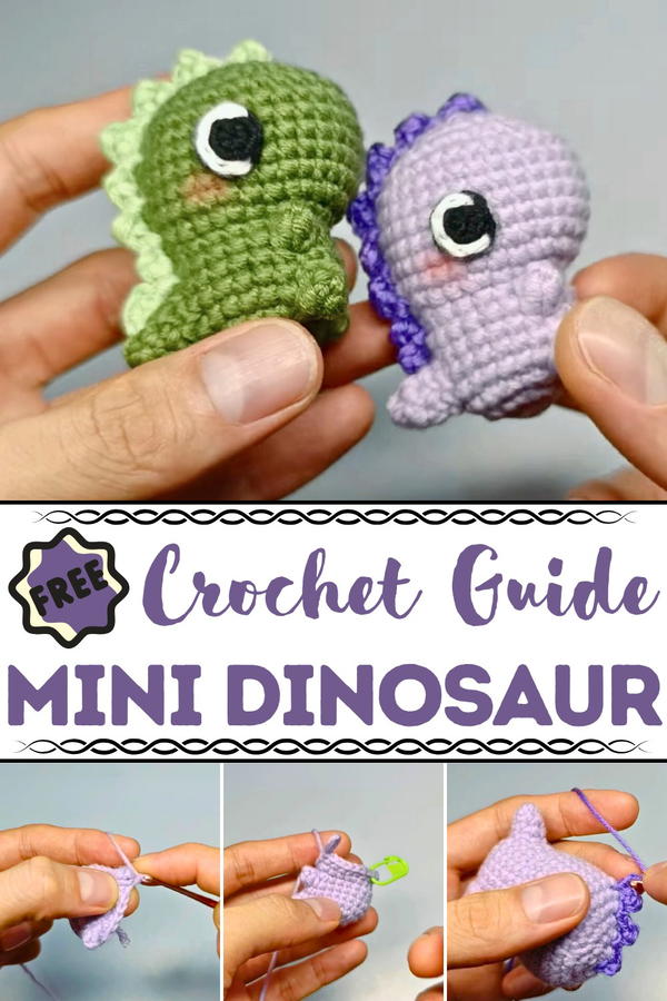 Crochet Mini Dinosaur Pattern