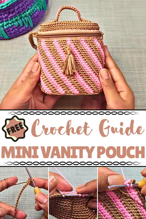 Crochet Mini Vanity Pouch Pattern