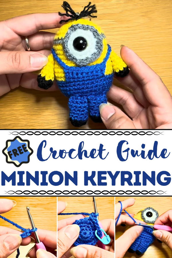 Crochet Minion Keyring Pattern
