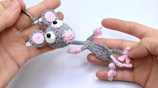 Crochet Mouse Keychain Pattern