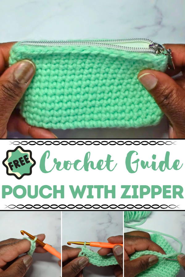 Crochet Pouch With Zipper Pattern