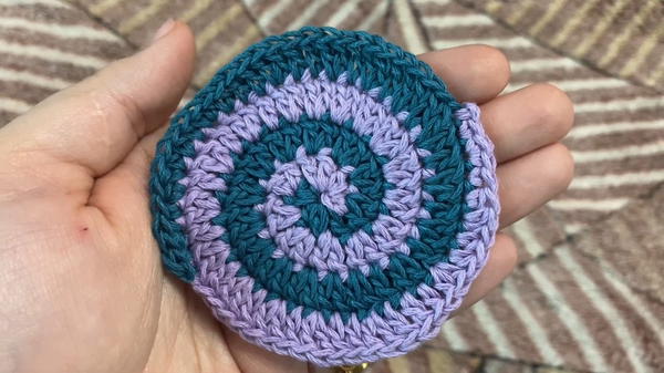 Crochet Spiral Coaster Pattern