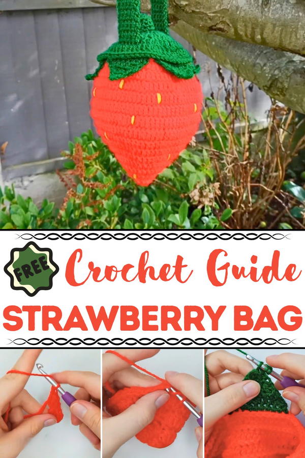 Crochet Strawberry Bag Pattern