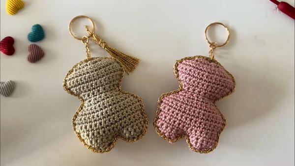 Crochet Teddy Bear Keychain Pattern