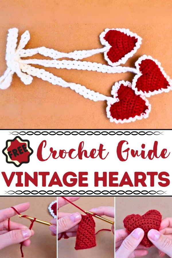 Crochet Vintage Hearts Pattern