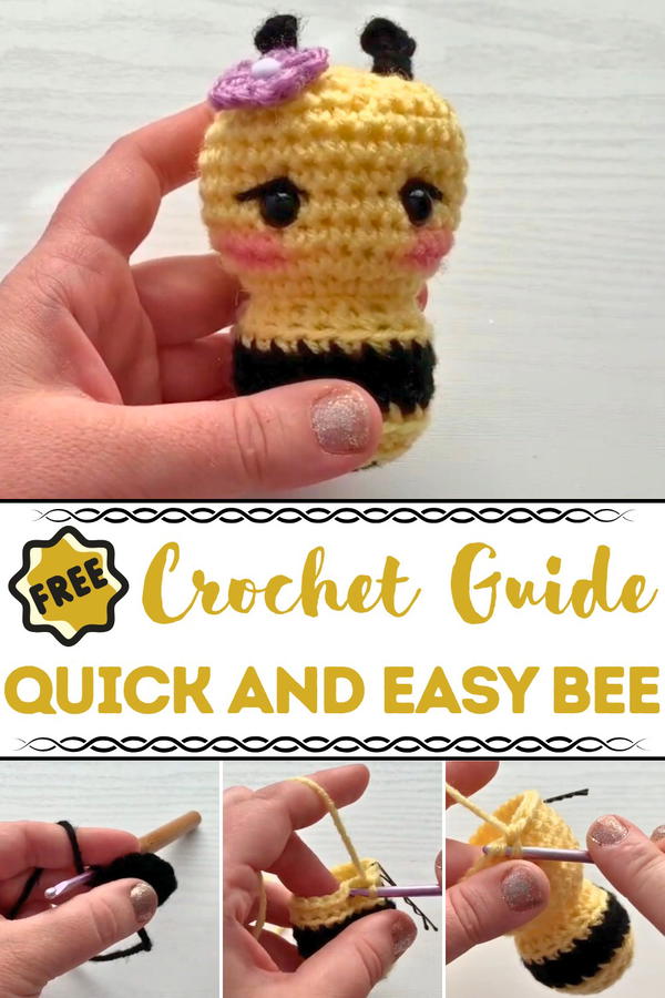 Quick And Easy Crochet Bee Pattern