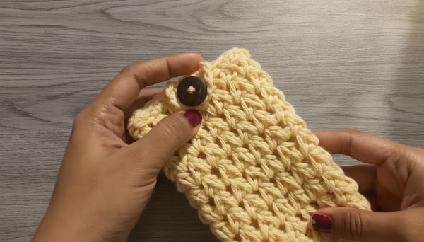 How to crochet mobile pouch cover 6