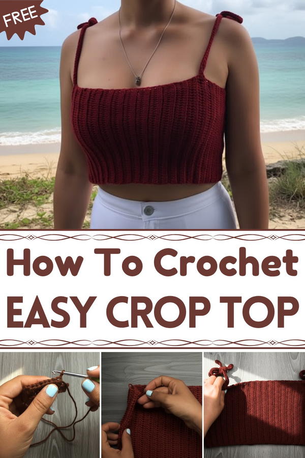 Crochet Crop Top Step by Step Easy and Quick, Slowly 1