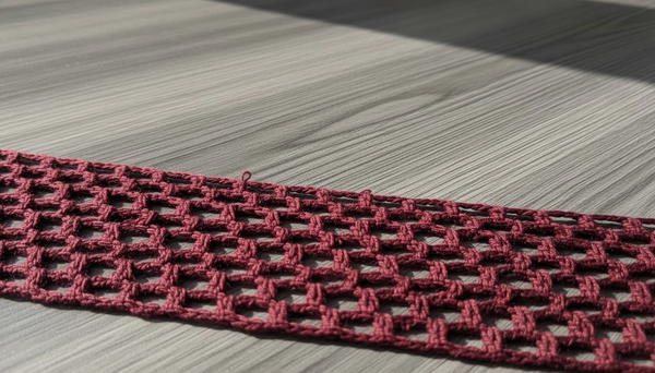 Crochet mesh shawl tutorial 4