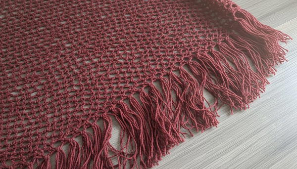 Crochet mesh shawl tutorial 6