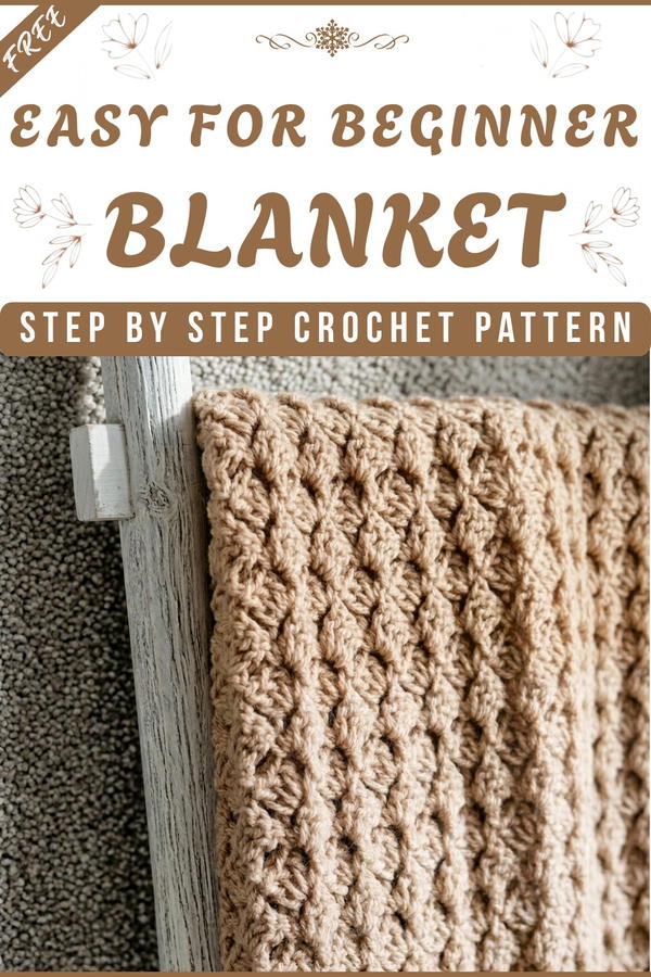 Easy Beginner Crochet Baby Blanket Video Tutorial 1