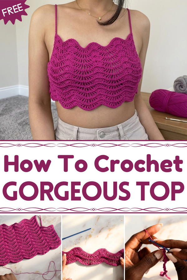 HOW TO CROCHET A TOP Crochet Tutorial Pattern for Beginners 8