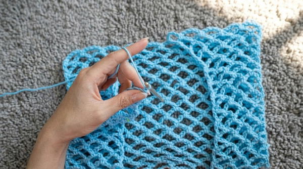 HOW TO CROCHET A TOP FOR BEGINNERS Summer Mesh Top 6